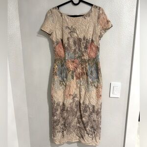 Adriana Papell midi dress size 4 ( altered)
